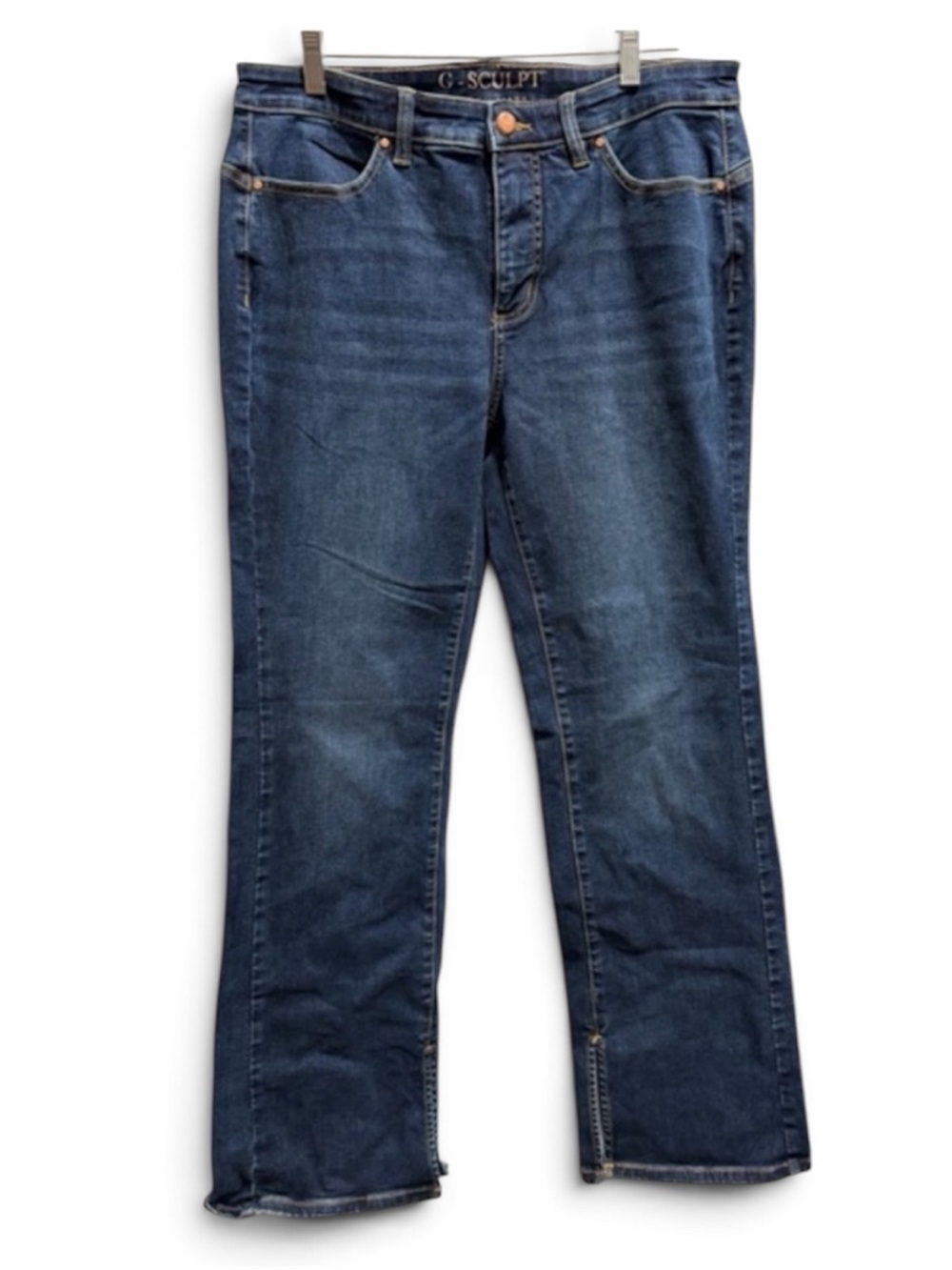 NWT G by Giuliana Size 14 Dark Blue Flare Jeans. G-Sculpt 405 Canyon Wash